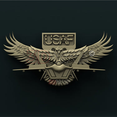 US AIR FORCE 3D STL 3DWave